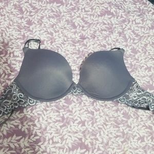 Grey push up bra